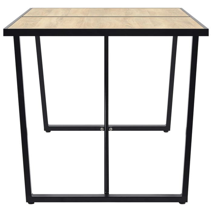 Masă de bucătărie, stejar, 160x80x75 cm, MDF WALTI