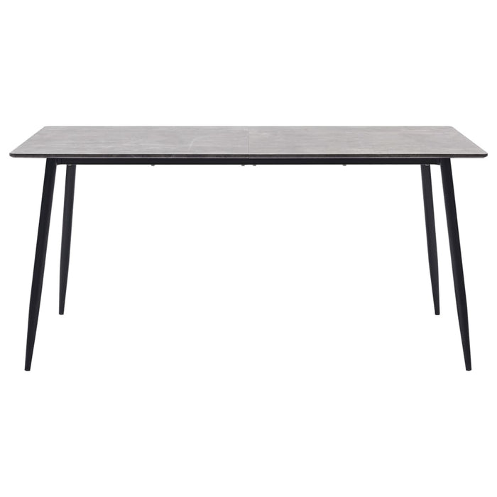 Masă de bucătărie, gri, 160 x 80 x 75 cm, MDF - WALTI WALTI