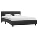 Cadru de pat cu LED, negru, 120 x 200 cm, piele ecologică - WALTI WALTI