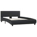 Cadru de pat cu LED, negru, 120 x 200 cm, piele ecologică - WALTI WALTI