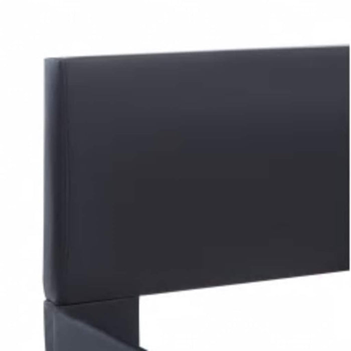 Cadru de pat cu LED, negru, 140 x 200 cm, piele ecologică - WALTI WALTI