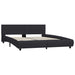 Cadru de pat cu LED, negru, 160 x 200 cm, piele ecologică - WALTI WALTI