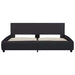 Cadru de pat cu LED, negru, 160 x 200 cm, piele ecologică - WALTI WALTI