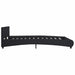 Cadru de pat cu LED, negru, 160 x 200 cm, piele ecologică - WALTI WALTI
