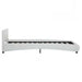 Cadru de pat cu LED, alb, 90 x 200 cm, piele ecologică - WALTI WALTI
