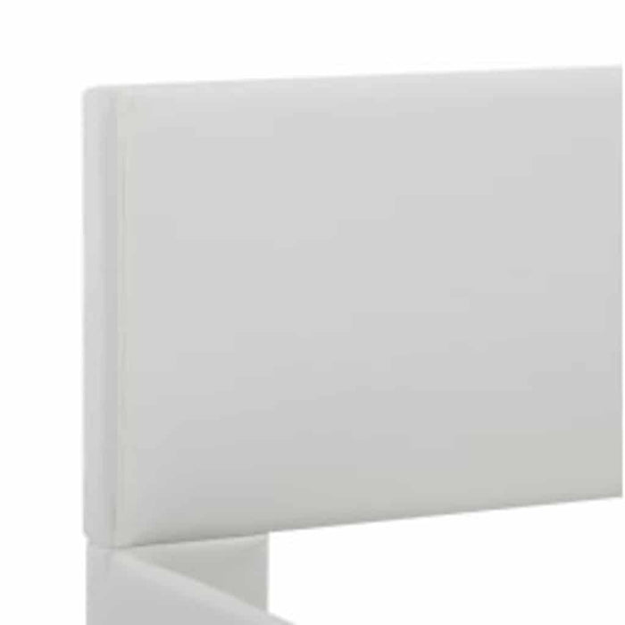 Cadru de pat cu LED, alb, 90 x 200 cm, piele ecologică - WALTI WALTI
