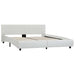 Cadru de pat cu LED, alb, 160 x 200 cm, piele ecologică - WALTI WALTI