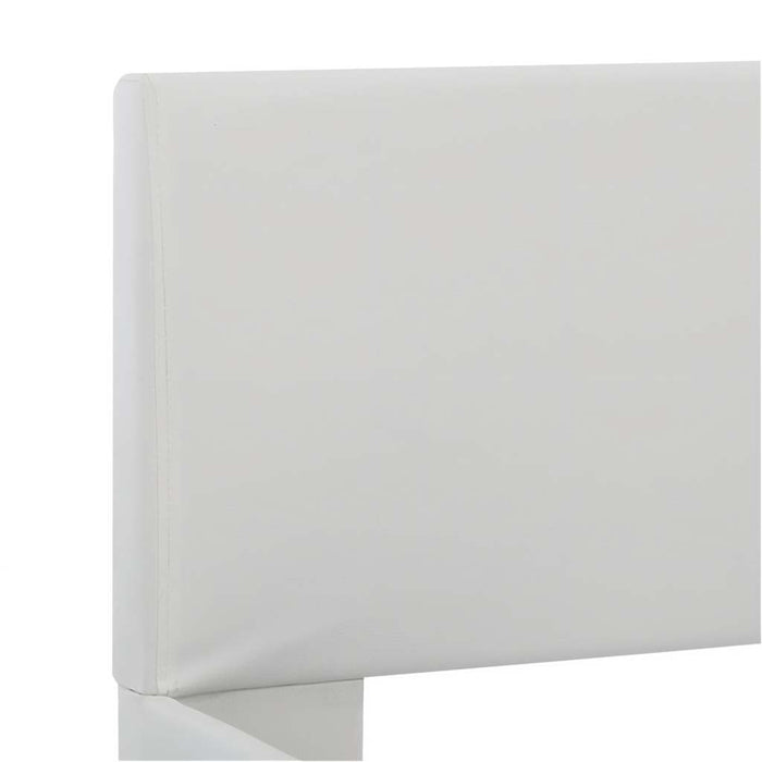 Cadru de pat cu LED, alb, 160 x 200 cm, piele ecologică - WALTI WALTI