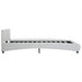 Cadru de pat cu LED, alb, 180 x 200 cm, piele ecologică - WALTI WALTI
