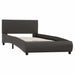 Cadru de pat cu LED, gri, 90 x 200 cm, piele ecologică - WALTI WALTI