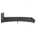 Cadru de pat cu LED, gri, 90 x 200 cm, piele ecologică - WALTI WALTI