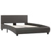 Cadru de pat cu LED, gri, 120 x 200 cm, piele ecologică - WALTI WALTI
