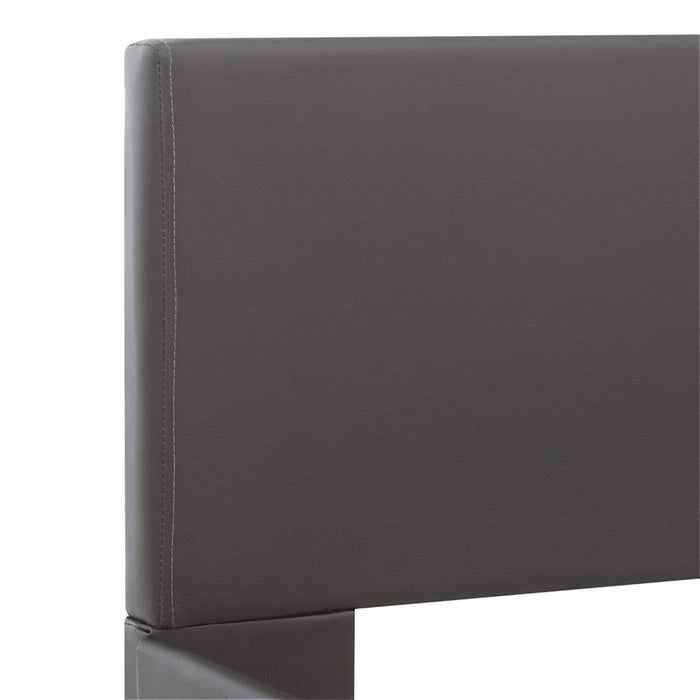 Cadru de pat cu LED, gri, 120 x 200 cm, piele ecologică - WALTI WALTI