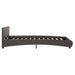 Cadru de pat cu LED, gri, 140 x 200 cm, piele ecologică - WALTI WALTI