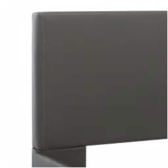 Cadru de pat cu LED, gri, 140 x 200 cm, piele ecologică - WALTI WALTI