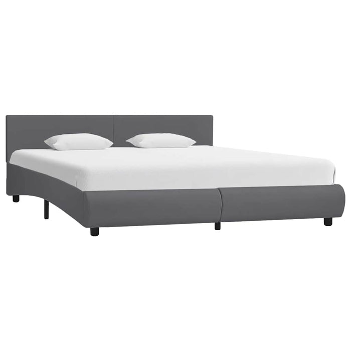 Cadru de pat cu LED, gri, 180 x 200 cm, piele artificială - WALTI WALTI