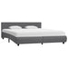 Cadru de pat cu LED, gri, 180 x 200 cm, piele artificială - WALTI WALTI