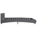 Cadru de pat cu LED, gri, 180 x 200 cm, piele artificială - WALTI WALTI