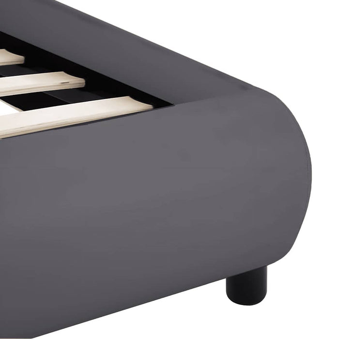 Cadru de pat cu LED, gri, 180 x 200 cm, piele artificială - WALTI WALTI