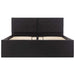Cadru pat hidraulic, depozitare, negru, 120 x 200 cm piele eco - WALTI WALTI