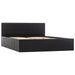 Cadru pat hidraulic, depozitare, negru 140 x 200 cm, piele eco - WALTI WALTI