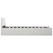 Cadru pat hidraulic, depozitare, alb, 140 x 200 cm, piele eco - WALTI WALTI