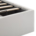 Cadru pat hidraulic, depozitare, alb, 140 x 200 cm, piele eco - WALTI WALTI
