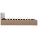 Cadru pat hidraulic, depozitare cappuccino 160x200 cm piele eco - WALTI WALTI