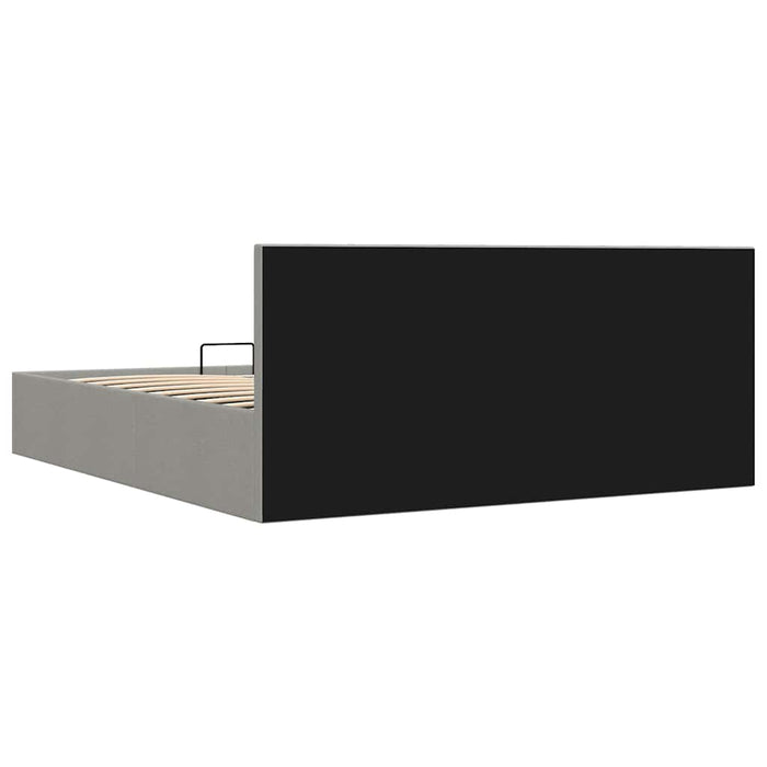 Cadru pat hidraulic cu ladă, gri deschis, 180x200 cm, textil - WALTI WALTI