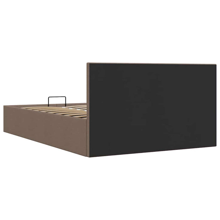 Cadru de pat hidraulic cu ladă, gri taupe, 120 x 200 cm, textil - WALTI WALTI