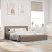 Cadru de pat hidraulic cu ladă, gri taupe, 160 x 200 cm, textil - WALTI WALTI