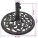 Suport de umbrelă, bronz, 12 kg, fontă, 48 cm - WALTI WALTI