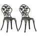 Scaune de bistro, 2 buc., bronz, aluminiu turnat - WALTI WALTI