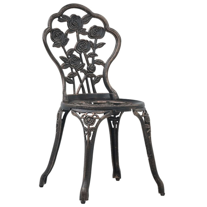Scaune de bistro, 2 buc., bronz, aluminiu turnat - WALTI WALTI