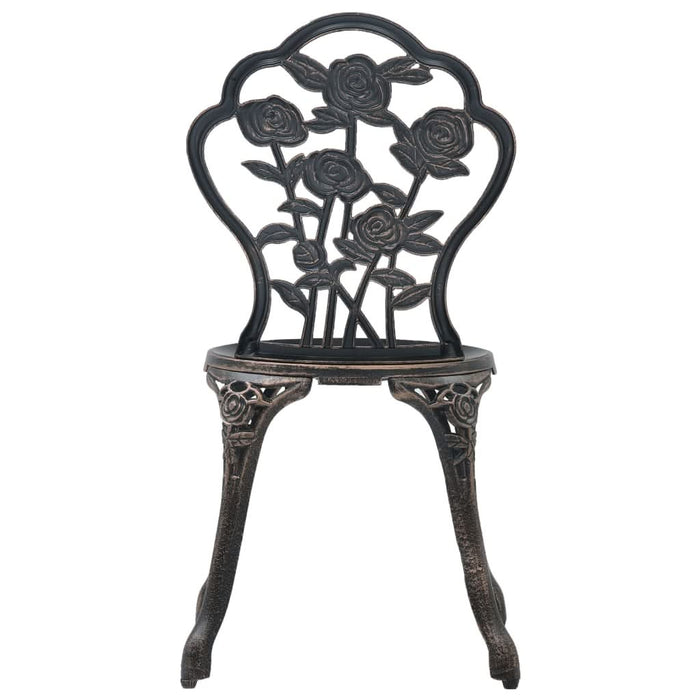 Scaune de bistro, 2 buc., bronz, aluminiu turnat - WALTI WALTI
