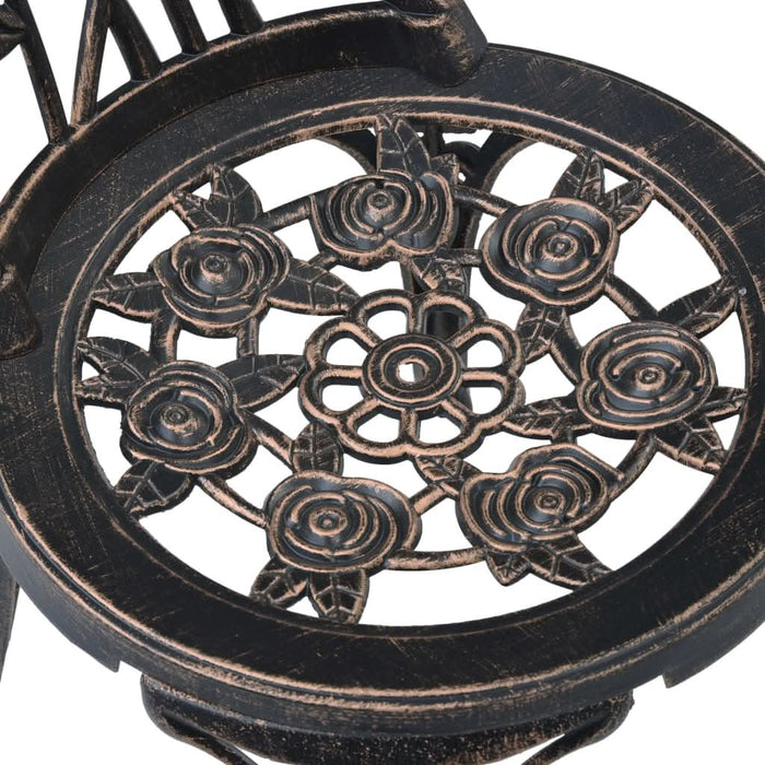 Scaune de bistro, 2 buc., bronz, aluminiu turnat - WALTI WALTI