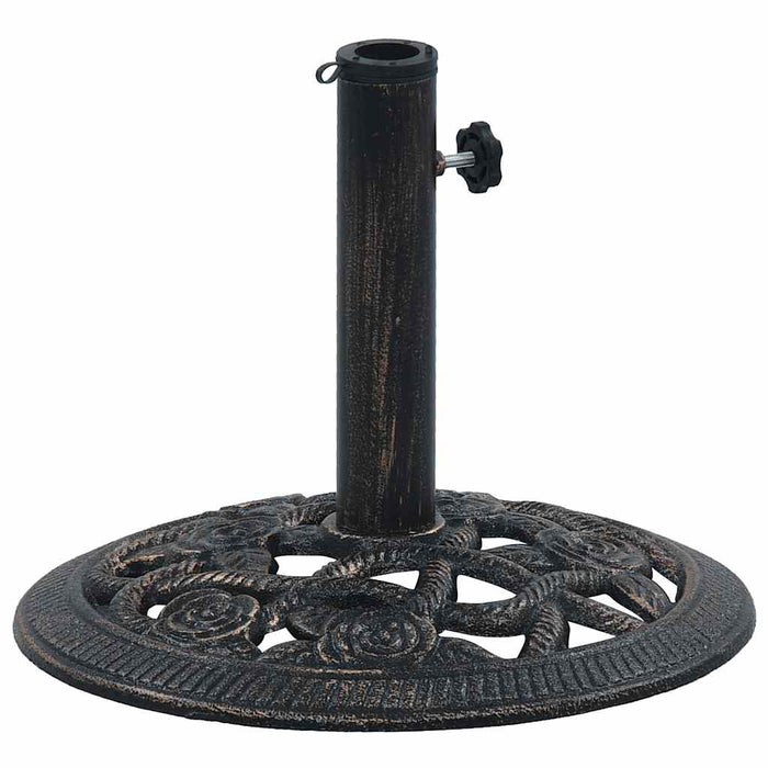 Suport de umbrelă, negru și bronz, 9 kg, fontă, 40 cm - WALTI WALTI