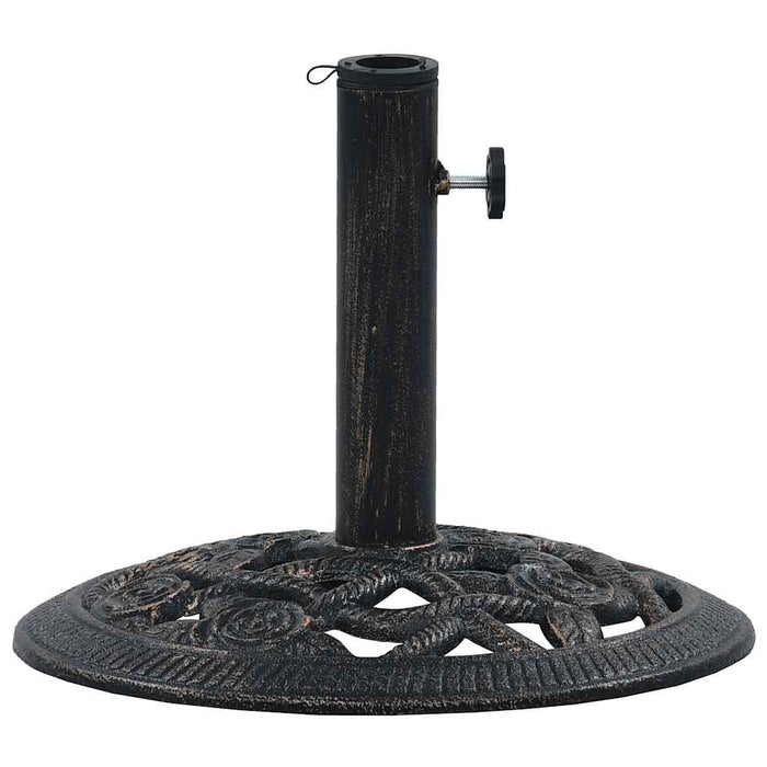 Suport de umbrelă, negru și bronz, 9 kg, fontă, 40 cm - WALTI WALTI