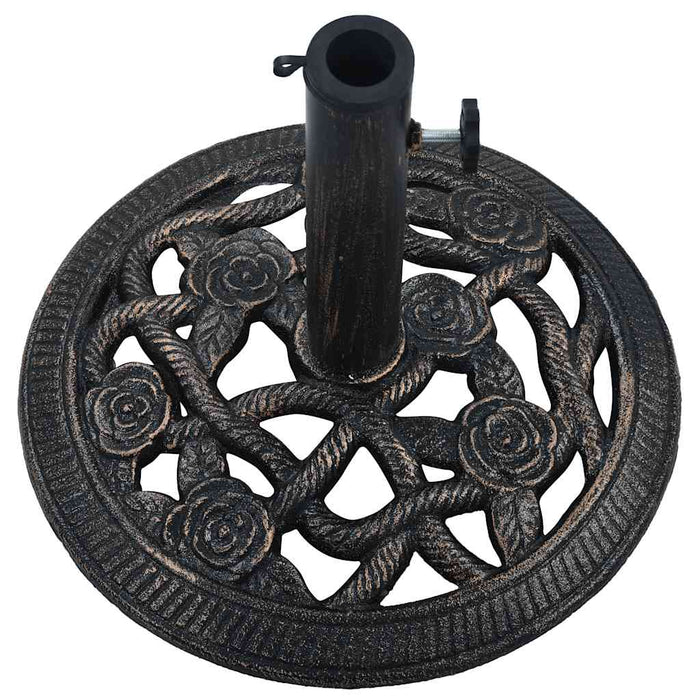 Suport de umbrelă, negru și bronz, 9 kg, fontă, 40 cm - WALTI WALTI