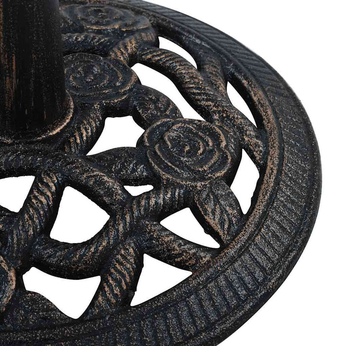 Suport de umbrelă, negru și bronz, 9 kg, fontă, 40 cm - WALTI WALTI