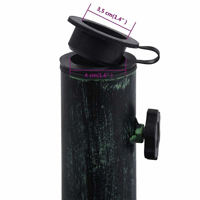 Suport de umbrelă, verde, 12 kg, fontă, 49 cm - WALTI WALTI