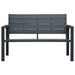 Bancă de grădină, gri, 120 cm, HDPE, aspect de lemn - WALTI WALTI