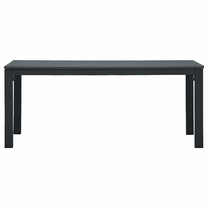 Măsuță de cafea, gri, 98x48x39 cm, HDPE, aspect lemn WALTI