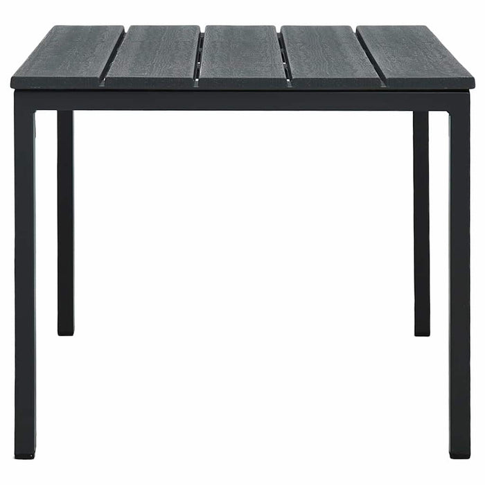 Măsuță de cafea, gri, 98x48x39 cm, HDPE, aspect lemn WALTI