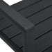 Bancă de grădină, negru, 120 cm, aspect de lemn, HDPE - WALTI WALTI