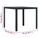 Măsuță de cafea, negru, 78x78x74 cm, HDPE, aspect lemn - WALTI WALTI
