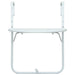 Masă balcon suspendată alb 60x64x83,5 cm plastic aspect ratan - WALTI WALTI