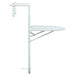 Masă balcon suspendată alb 60x64x83,5 cm plastic aspect ratan - WALTI WALTI