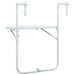 Masă balcon suspendată alb 60x64x83,5 cm plastic aspect ratan - WALTI WALTI