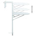 Masă balcon suspendată alb 60x64x83,5 cm plastic aspect ratan - WALTI WALTI